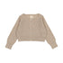 Lil Legs Taupe Pointelle Knit Cardigan